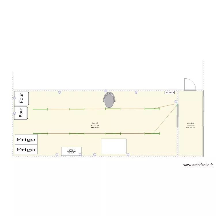 fournil bounet. Plan de 