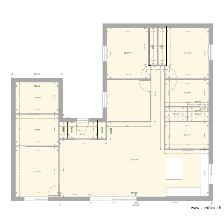 villa 2 mam. Plan de 0 pièce et 0 m2