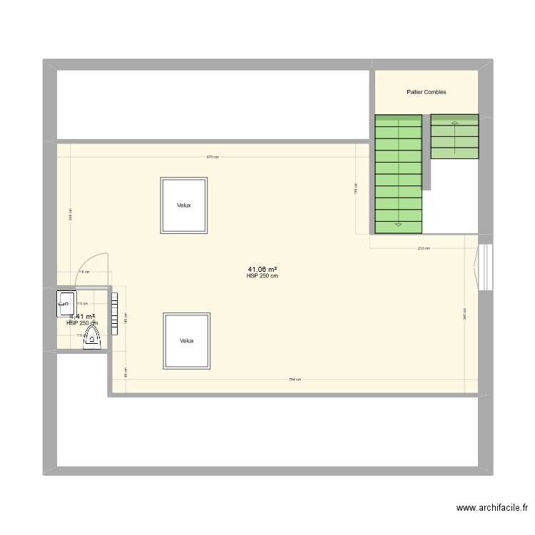 Projet Immeuble V7. Plan de 0 pièce et 0 m2
