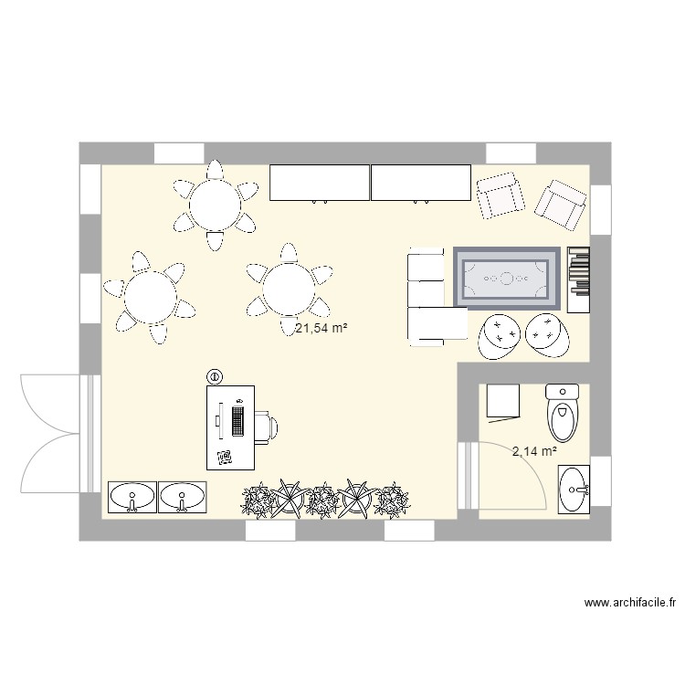 Salle daccueil service de garde. Plan de 0 pièce et 0 m2