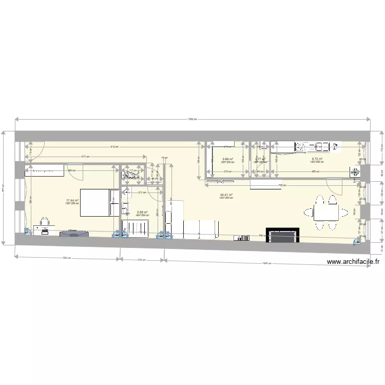 COMMARET projet. Plan de 