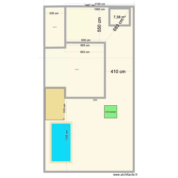 pLAN MALATAVERNE POUR CABANE. Plan de 