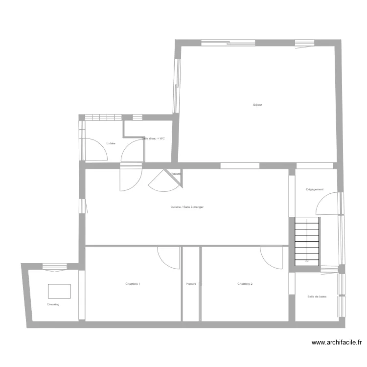 Maison ELENA RDC. Plan de 