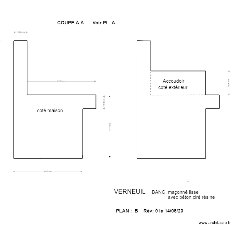 Verneuil coursive. Plan de 