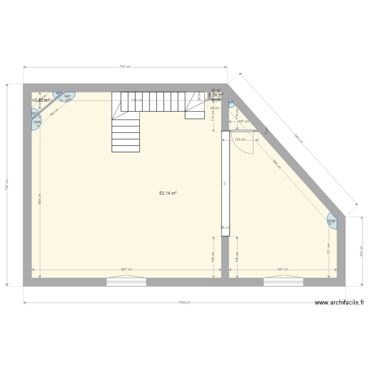 ETAGE 1 opt 1. Plan de 0 pièce et 0 m2