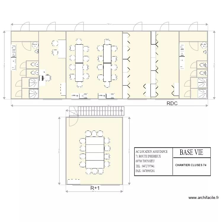 MEGEVAND 74300 CLUSES. Plan de 