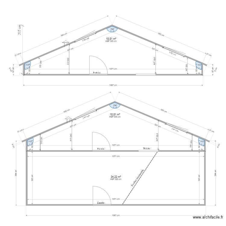 plan coupe. Plan de 0 pièce et 0 m2