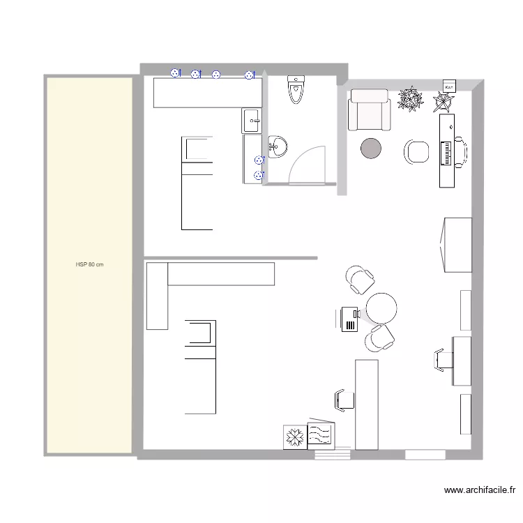 Beauty studio 02. Plan de Beauty studio 02. Plan de