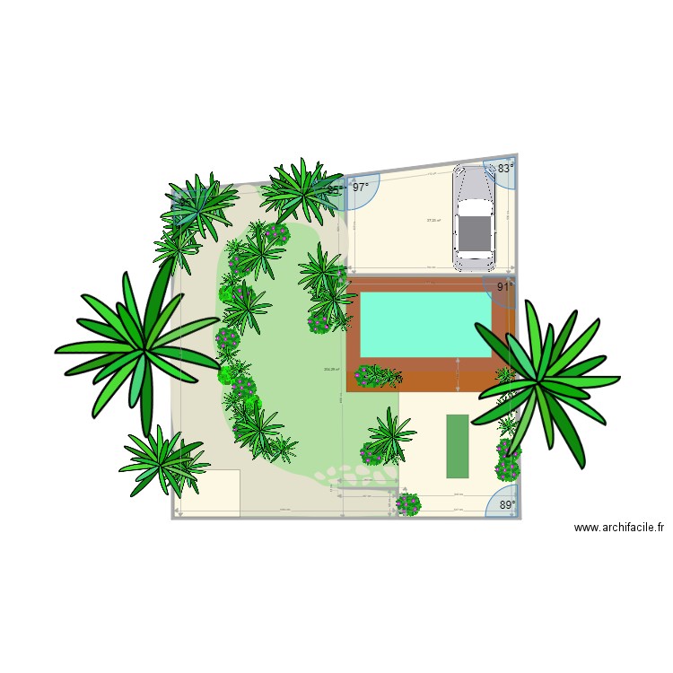 Extérieurs v2 6x3. Plan de 0 pièce et 0 m2