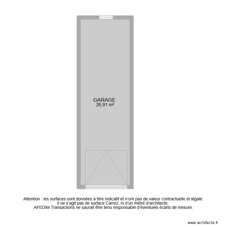 BI 9212 ANNEXES. Plan de 1 pièce et 27 m2