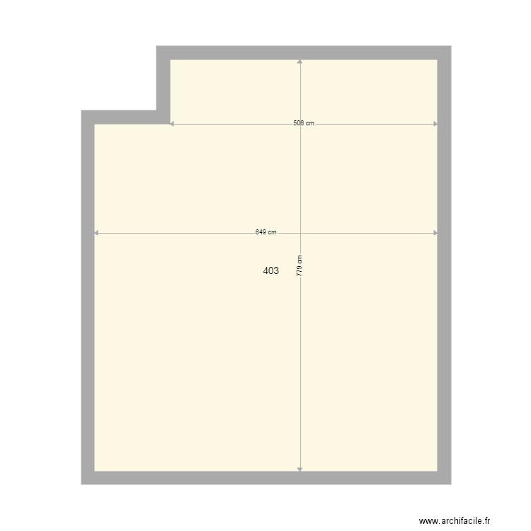 403 vide. Plan de 0 pièce et 0 m2