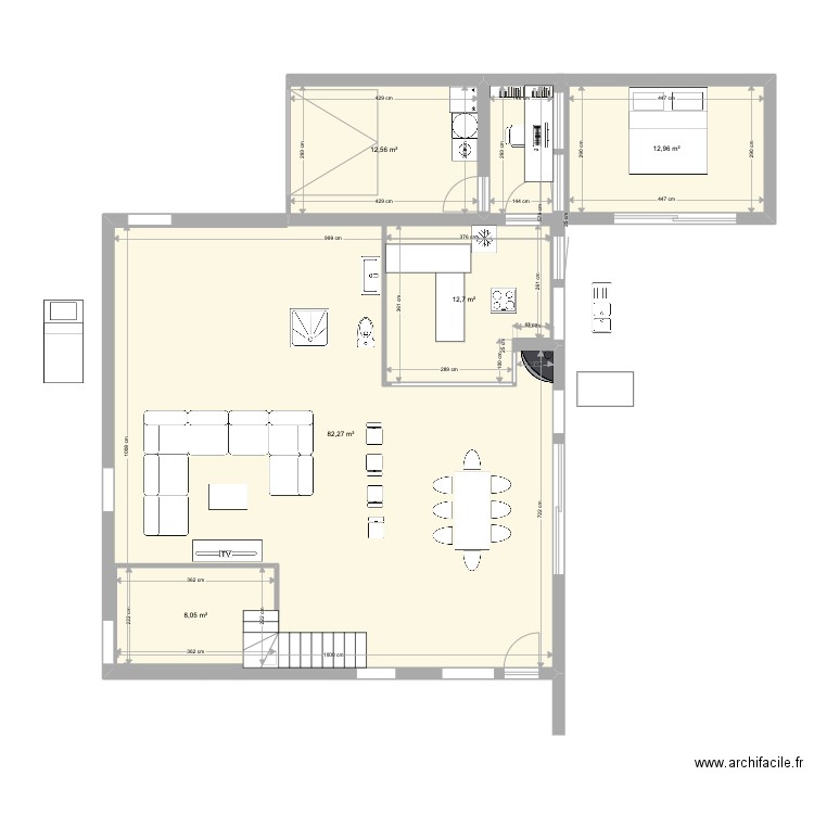 33 plain pied. Plan de 0 pièce et 0 m2