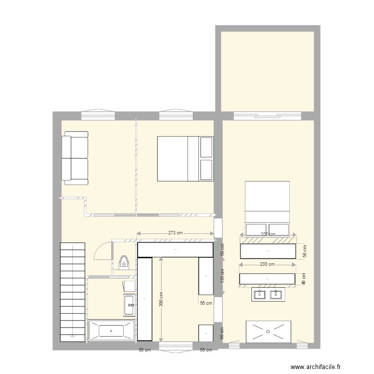 Dany etage 2. Plan de 0 pièce et 0 m2