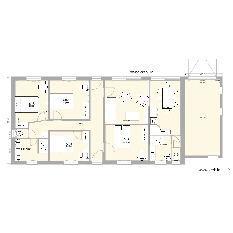 Pe Sec Rdc 3 retracé. Plan de 0 pièce et 0 m2