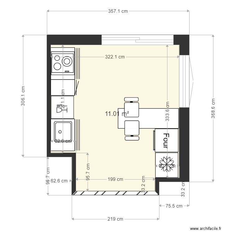 cuisine JC6. Plan de 0 pièce et 0 m2