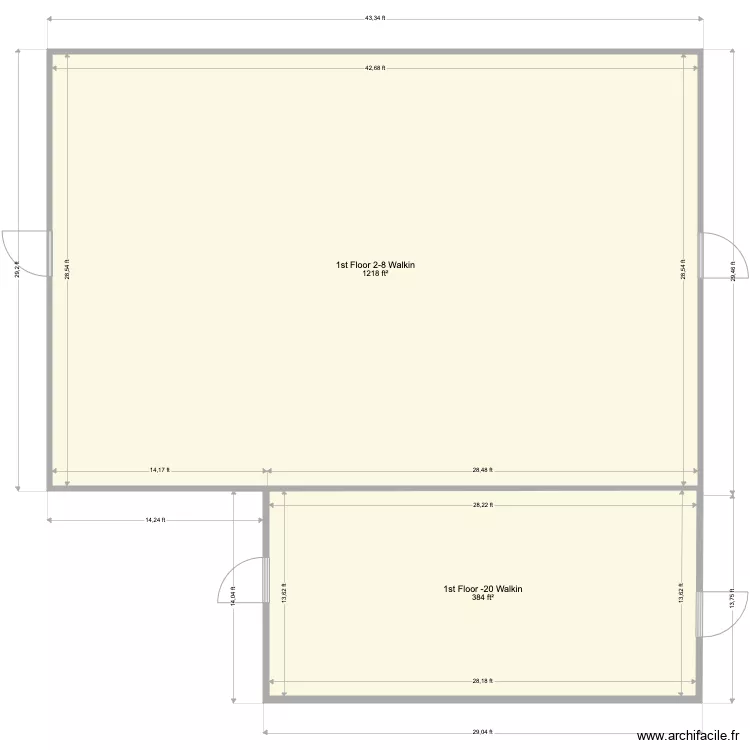 Cygnus 1st floor. Plan de 