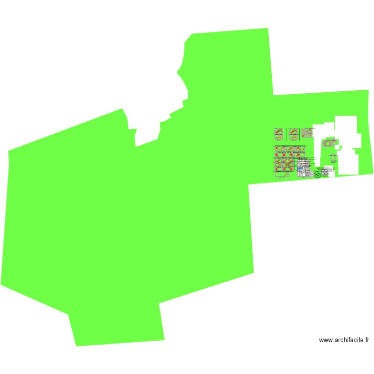 centre soins bis. Plan de 67 pièces et 2783 m2