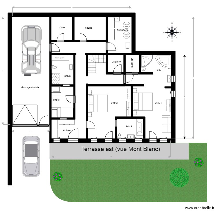 rdc chalet orohena. Plan de 0 pièce et 0 m2
