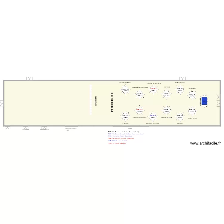 Chateau Lafitte. Plan de 