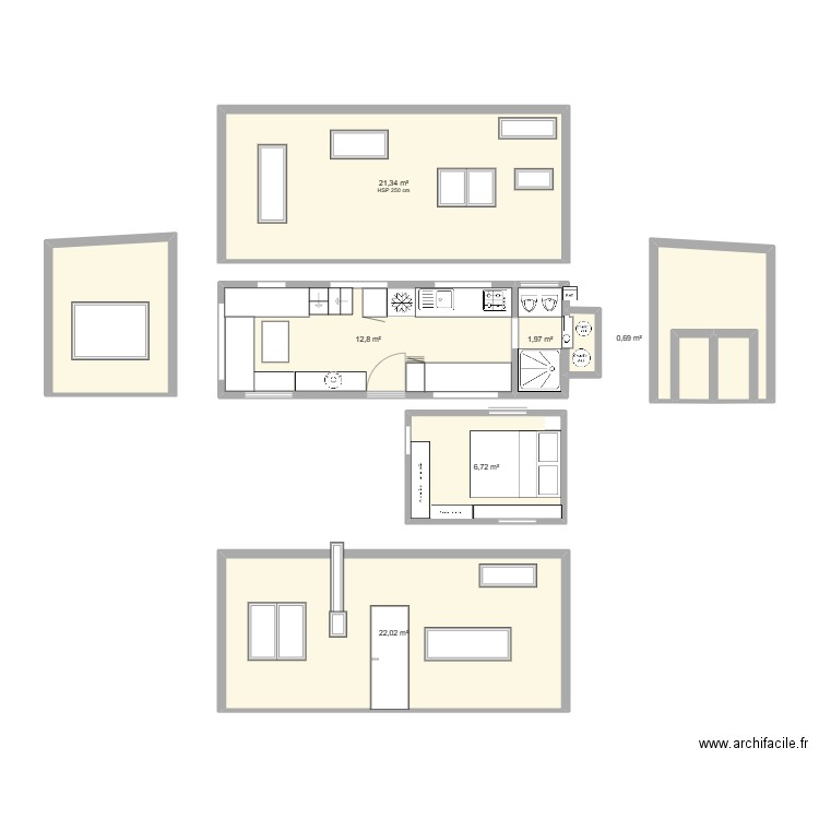 PLAN TINY CLEM. Plan de 0 pièce et 0 m2