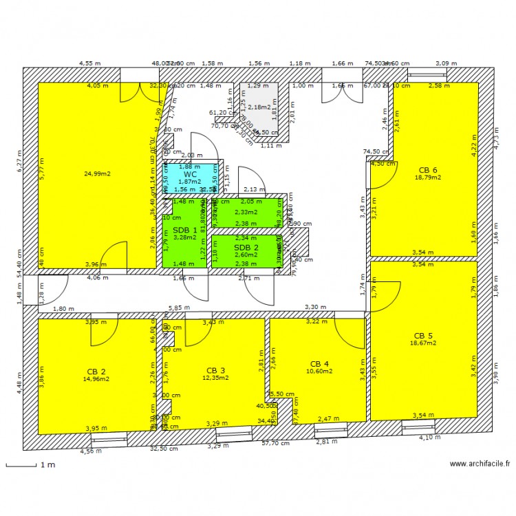 PALAJA ETAGE 1 VERS 6. Plan de 0 pièce et 0 m2