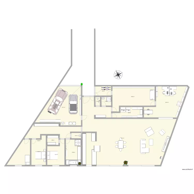 Loft et studio V5. Plan de 