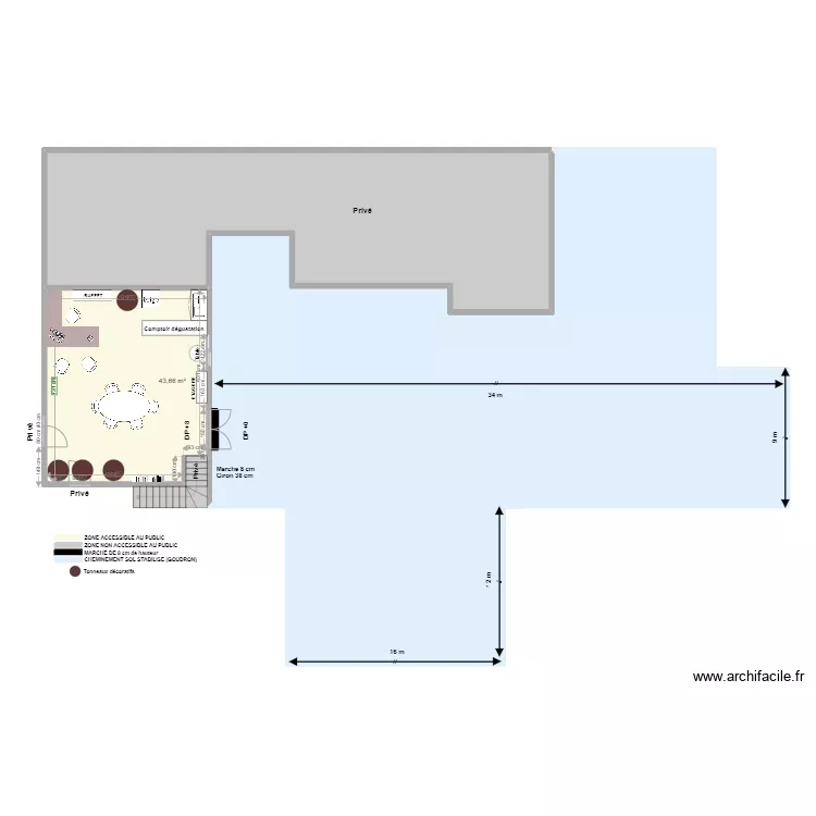 DOMAINE SAINT ARNOUL plan avant travaux + parking. Plan de 