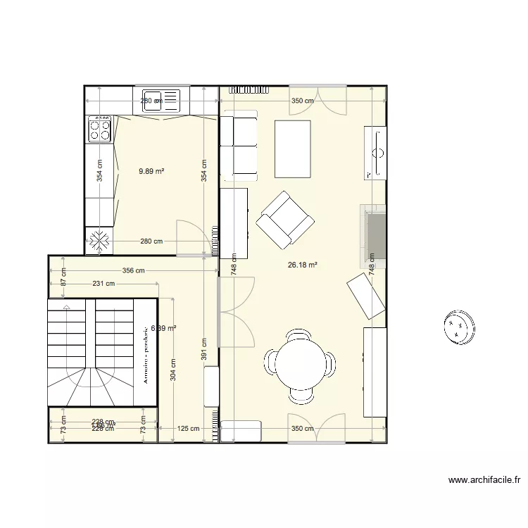 Crevenat actuel. Plan de 