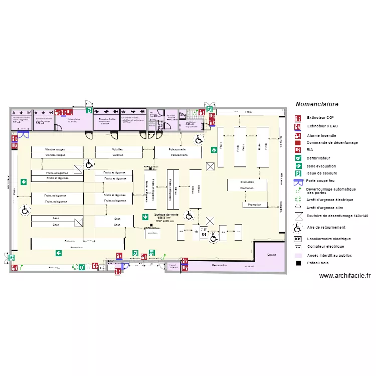 Makla Market avant apr&egrave;s Nanteuil les Meaux. Plan de 