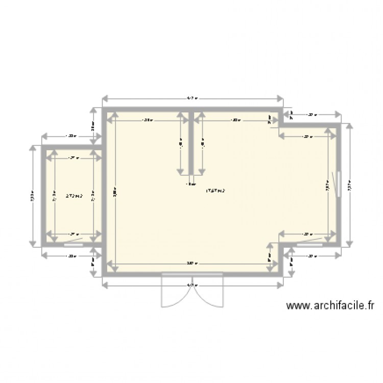 modric t d b. Plan de 0 pièce et 0 m2