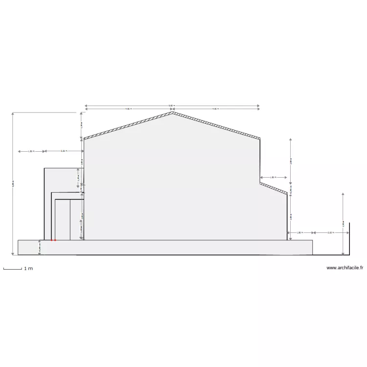 COUPE 30 LOT PORTE VERTE. Plan de 