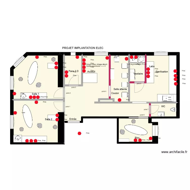 CABINET ELEC. Plan de 