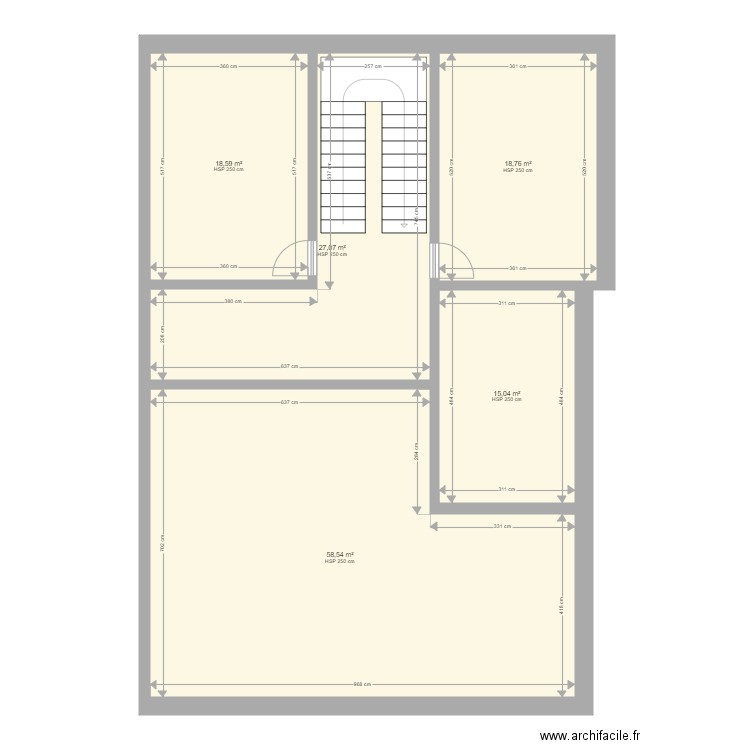 P21. Plan de 5 pièces et 138 m2