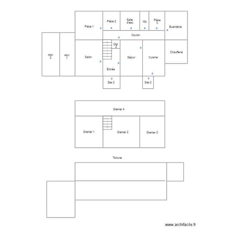 SAINT EVARZEC MERRIEN. Plan de 20 pièces et 125 m2