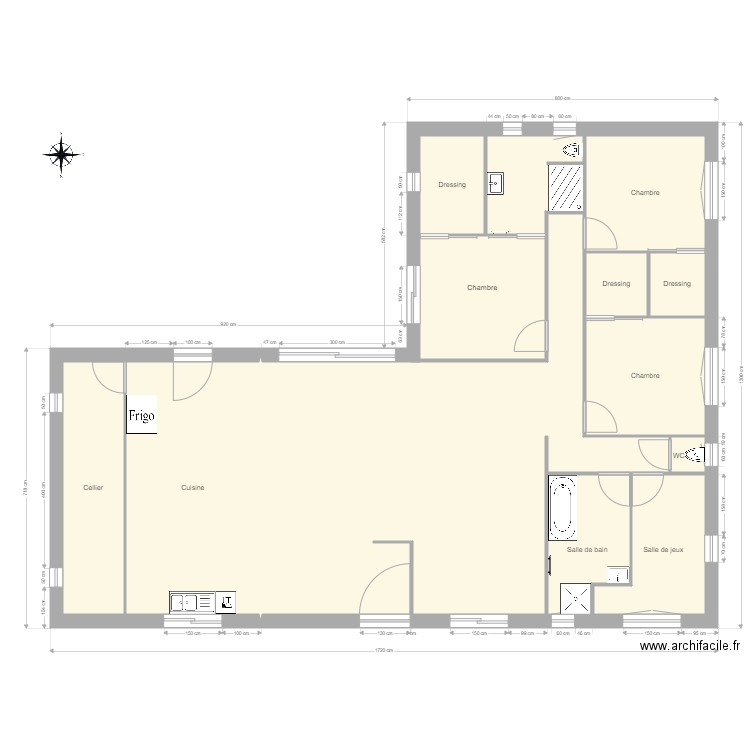 RDC sanitaire. Plan de 0 pièce et 0 m2