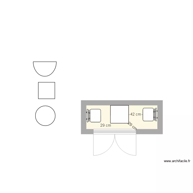 balcon baille. Plan de 