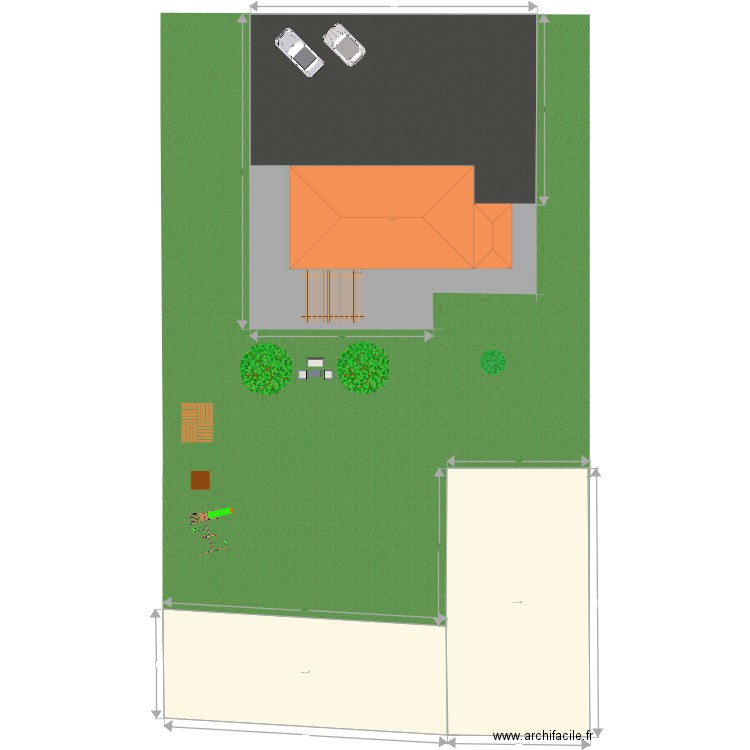 maison. Plan de 0 pièce et 0 m2