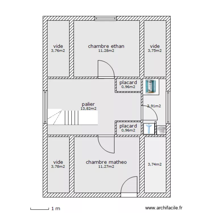 etage st georges 1. Plan de 