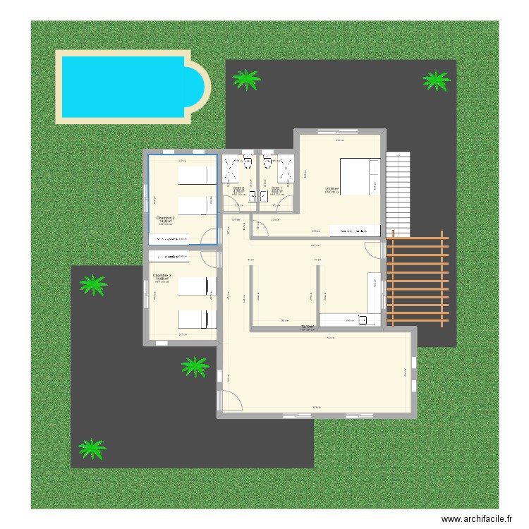 Kerkour 5. Plan de 6 pièces et 135 m2