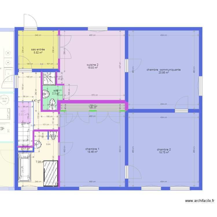 LECAT . Plan de 0 pièce et 0 m2