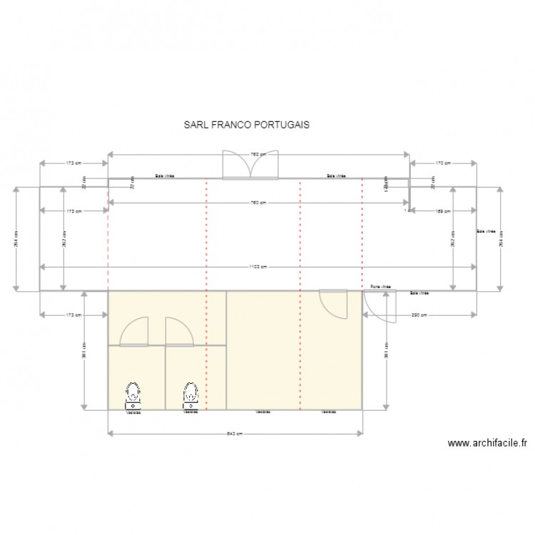 FRANCO PORTUGAIS. Plan de 0 pièce et 0 m2