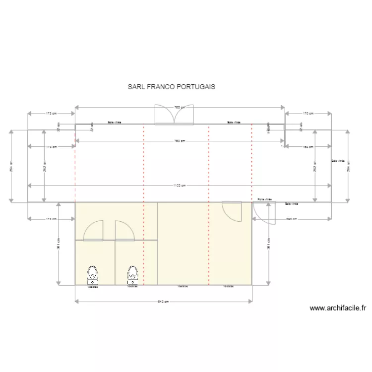 FRANCO PORTUGAIS. Plan de 