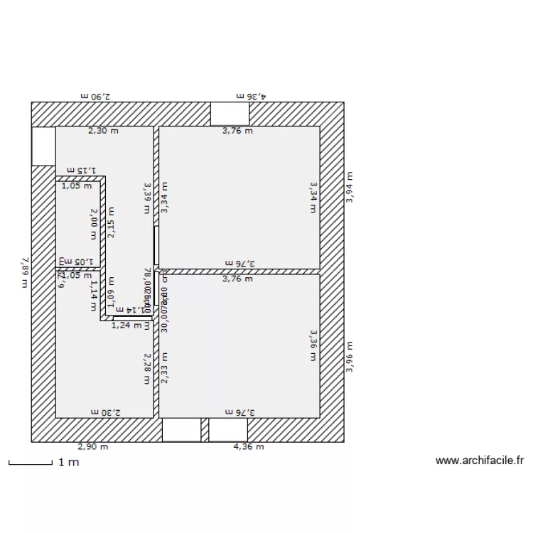 plan etage echelle. Plan de 