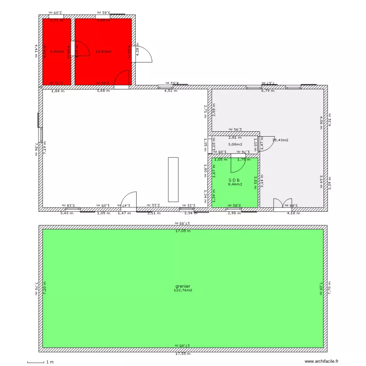 vignon rdc. Plan de 