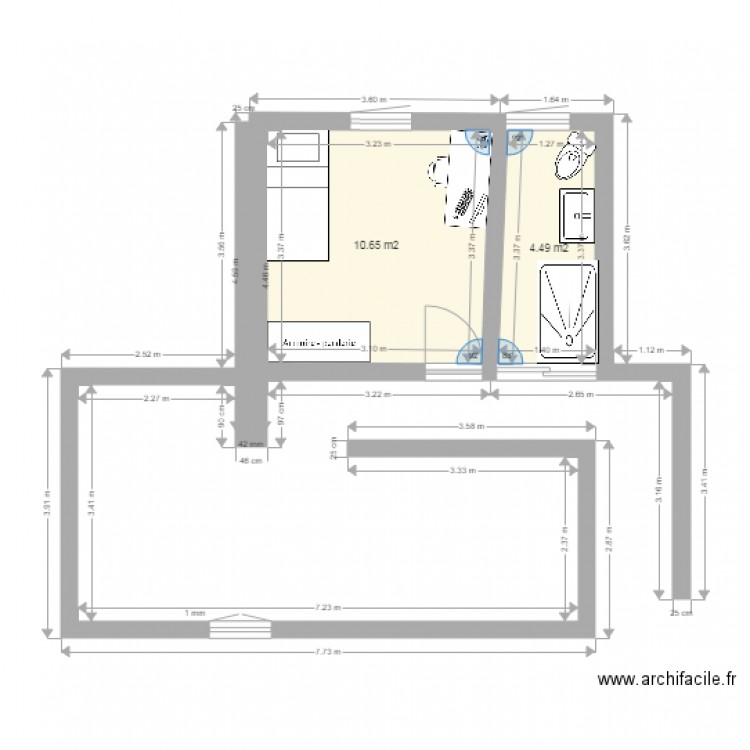 Plan. Plan de 0 pièce et 0 m2