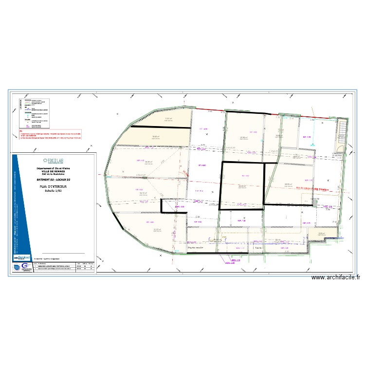 PROJET RENNES 3. Plan de 0 pièce et 0 m2