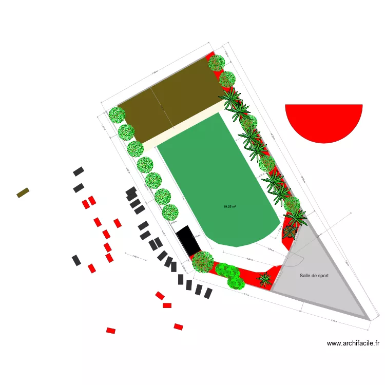 back Garden Am&eacute;ricains 81 version 4. Plan de 