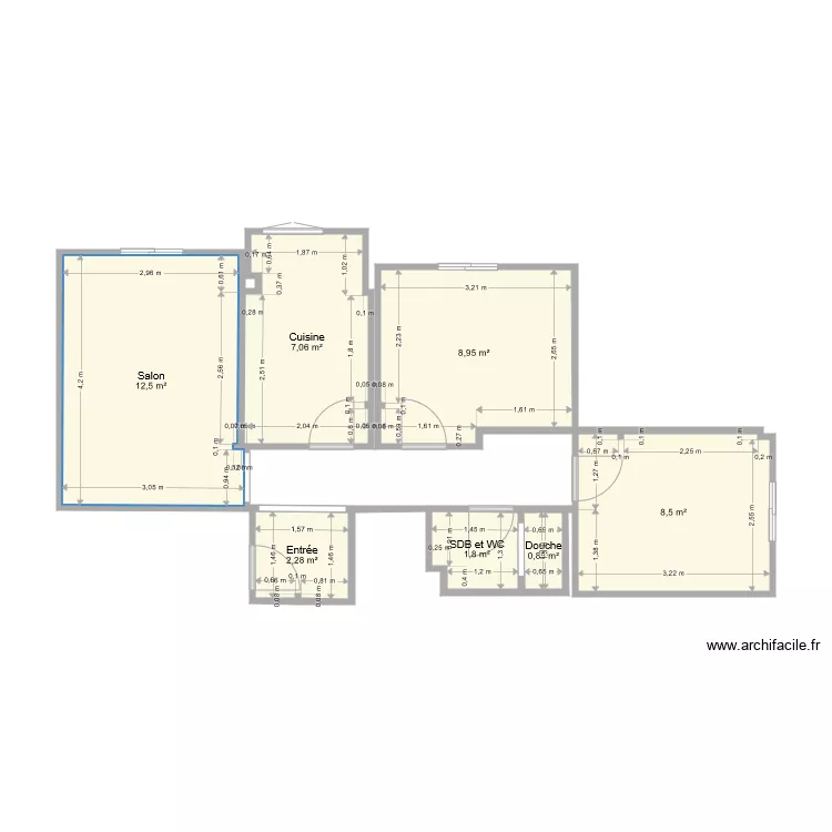 Appartement Marrakech. Plan de 