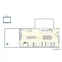 Salle E201  avant d&eacute;pose paillasse