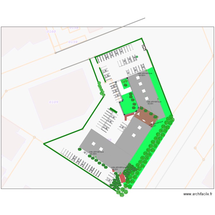 st t plan masse1. Plan de 1 pièce et 388 m2